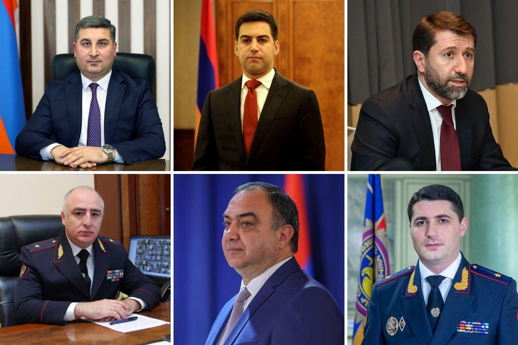 Armenian officials who have resigned recently.