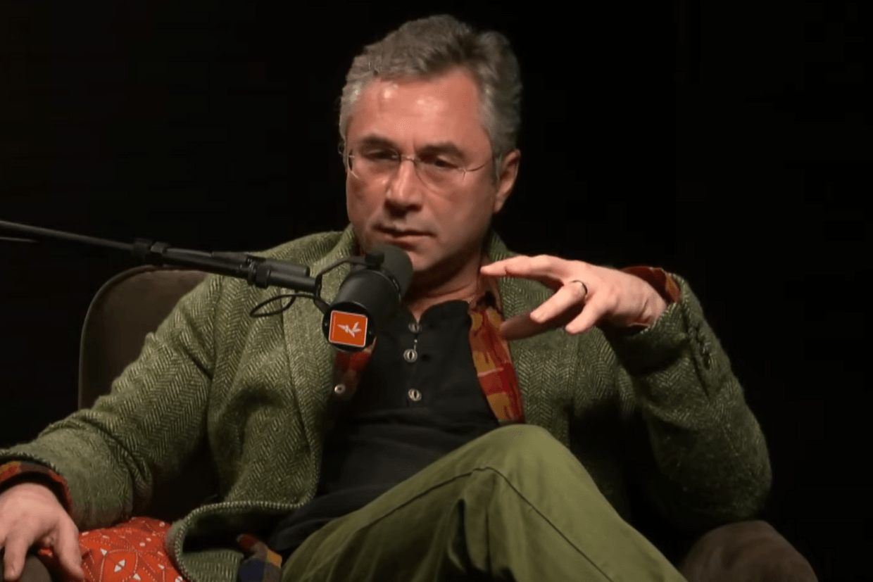 Imedi owner Irakli Rukhadze. Screenshot via RFE/RL interview.