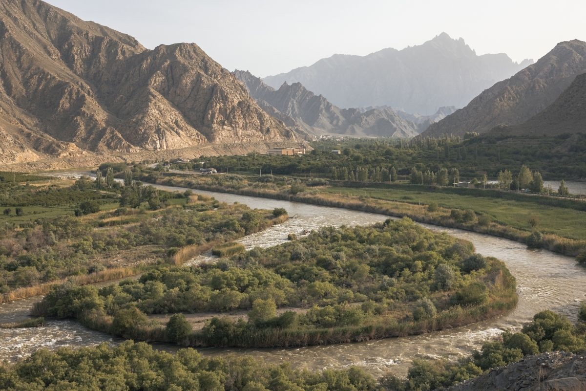A view from Armenia’s southern border reveals the River Araks, with Iran visible across the water. For illustrative purposes. Photo: Anthony Pizzoferrato/OC Media.