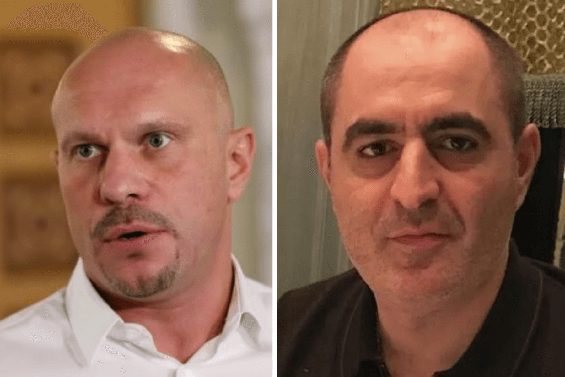 Former Ukrainian MP Illia Kyva, who was assassinated outside of Moscow in 2023 (left) and Armenian-Ukrainian businessperson Arayik Amirkhanyan (right), who has been charged with his murder. Official photo/social media.