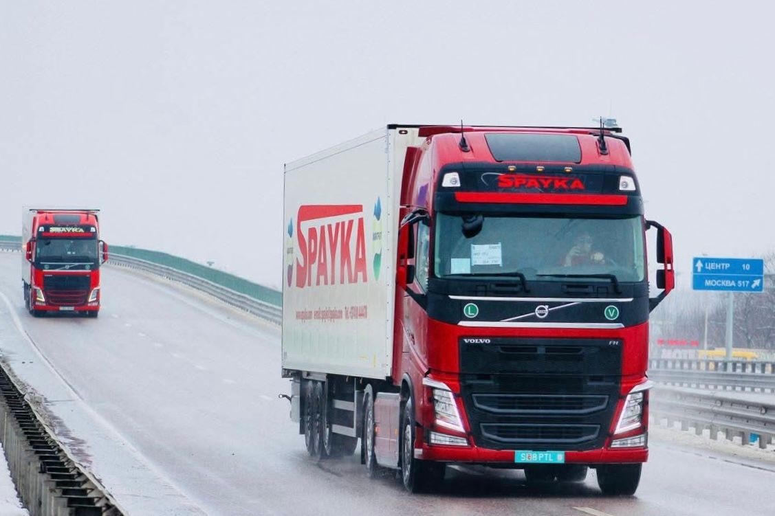 Spayka lorries on the road in Russia. Official photo for illustrative purposes via Spayka.