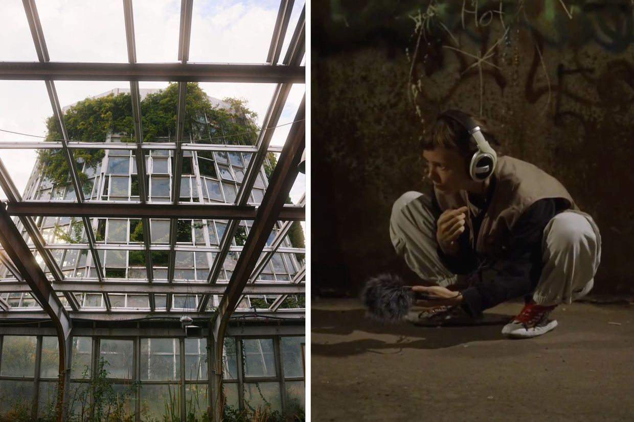 One of the locations of the NOPA Festival and a sound artist at work. Courtesy photos.