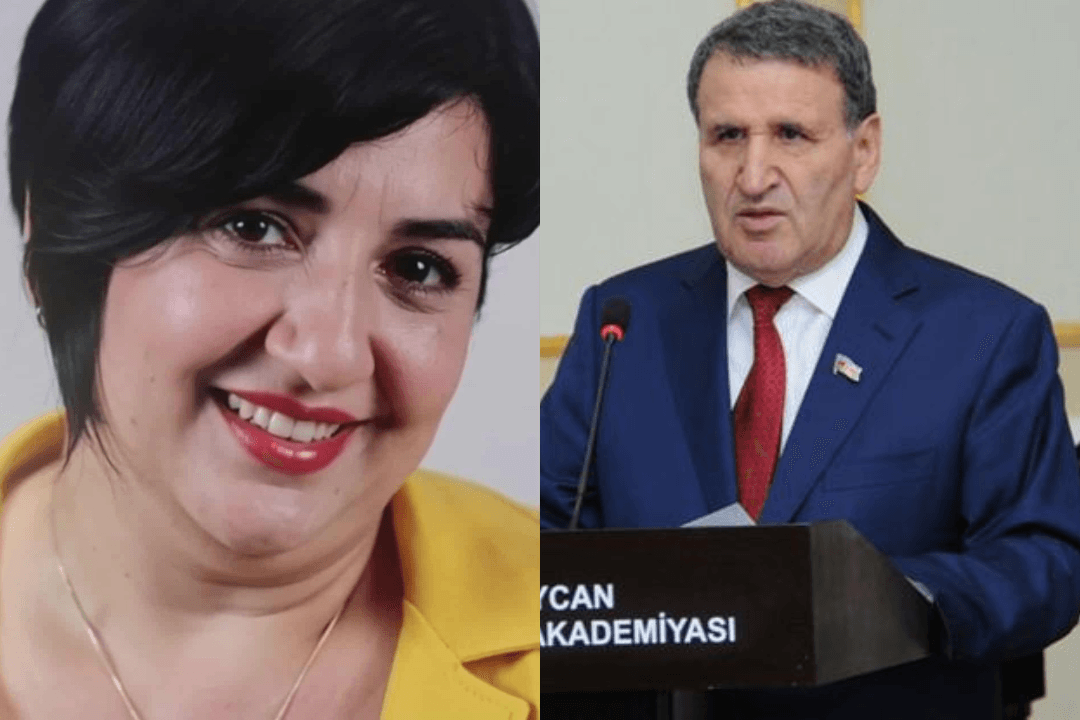 Gunay Masimova and her father Isa Habibbayli, President of the Azerbaijan National Academy of Science. Courtesy photo.