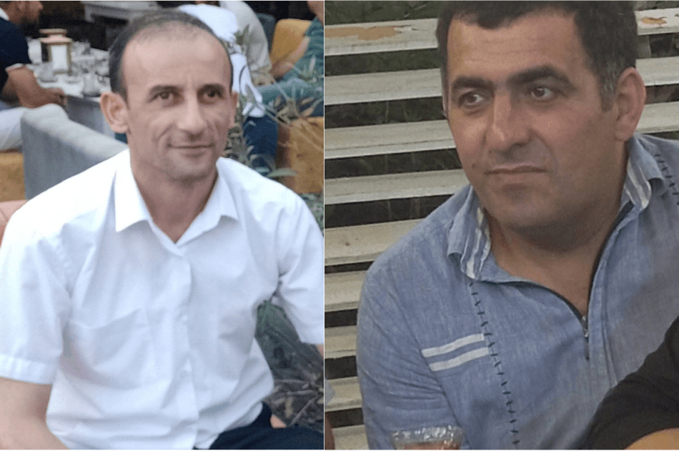 Farid Guliev and Valishan Hasanov, detained PFP members. Photo via social media.