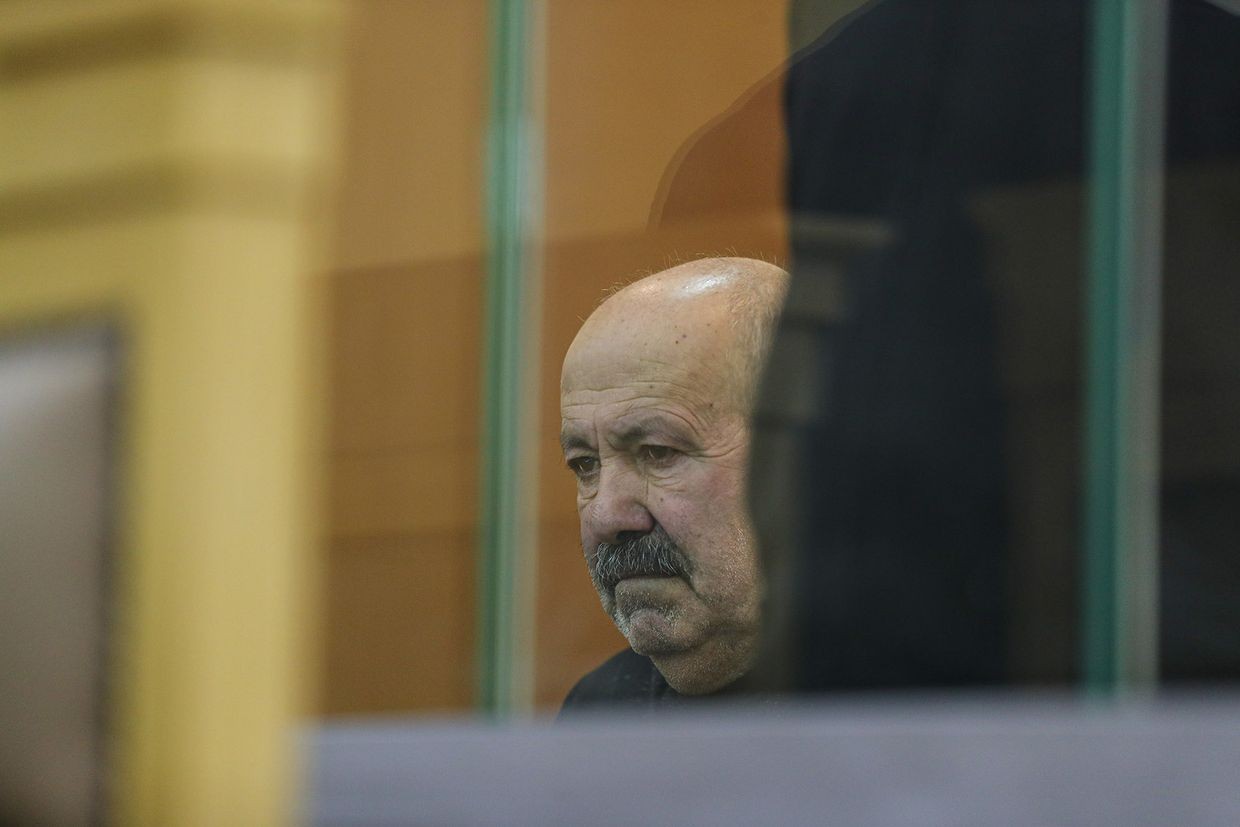 Vagif Khachatryan on trial in Azerbaijan. Photo: APA.