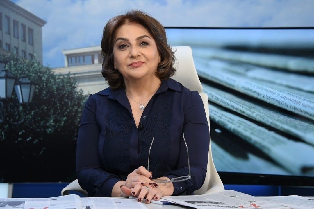 Armine Ohanyan, the editor-in-chief of the opposition-aligned tabloid <i><em>Hraparak. </em></i>Photo via social media.