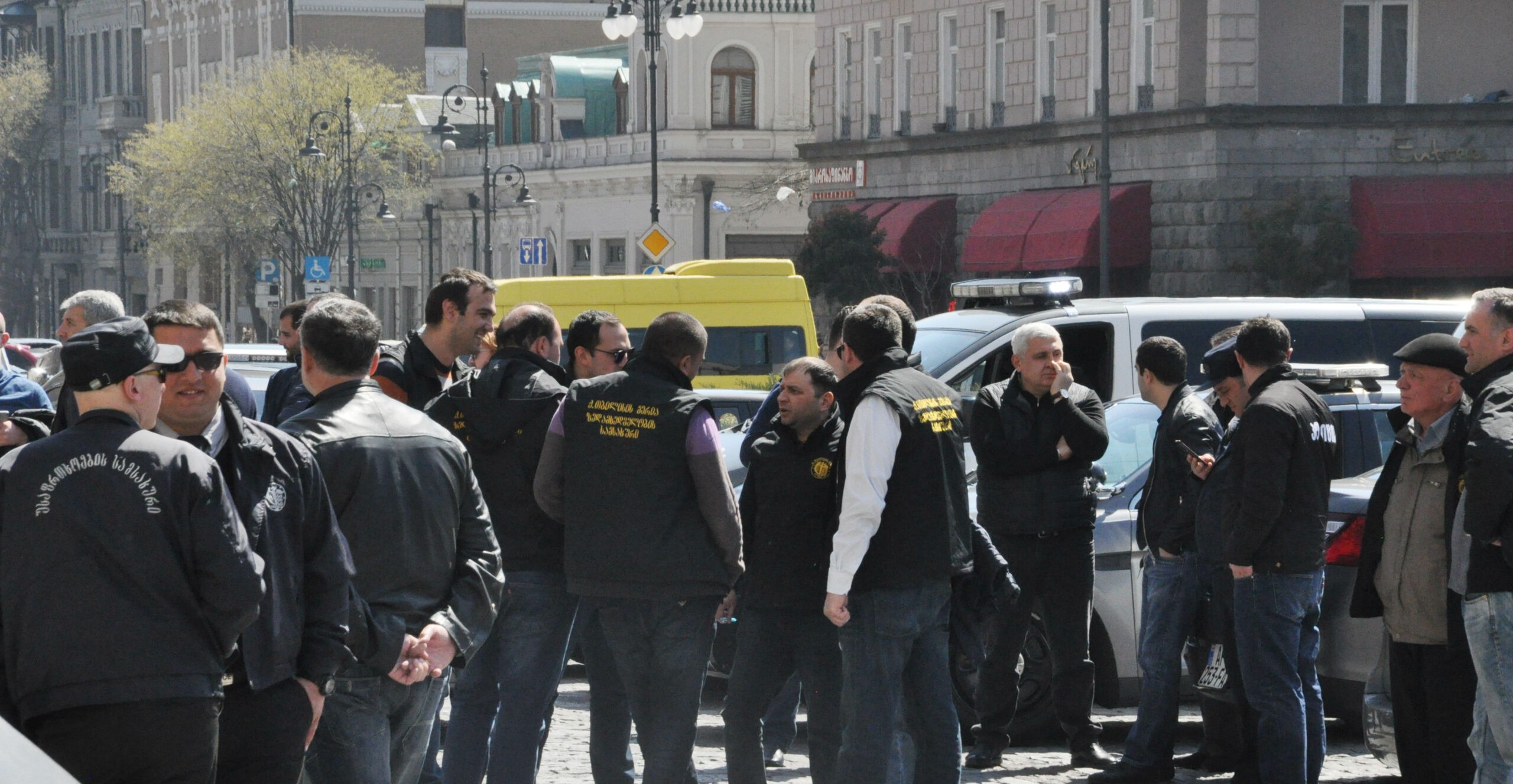 Street vendors protest in Tbilisi