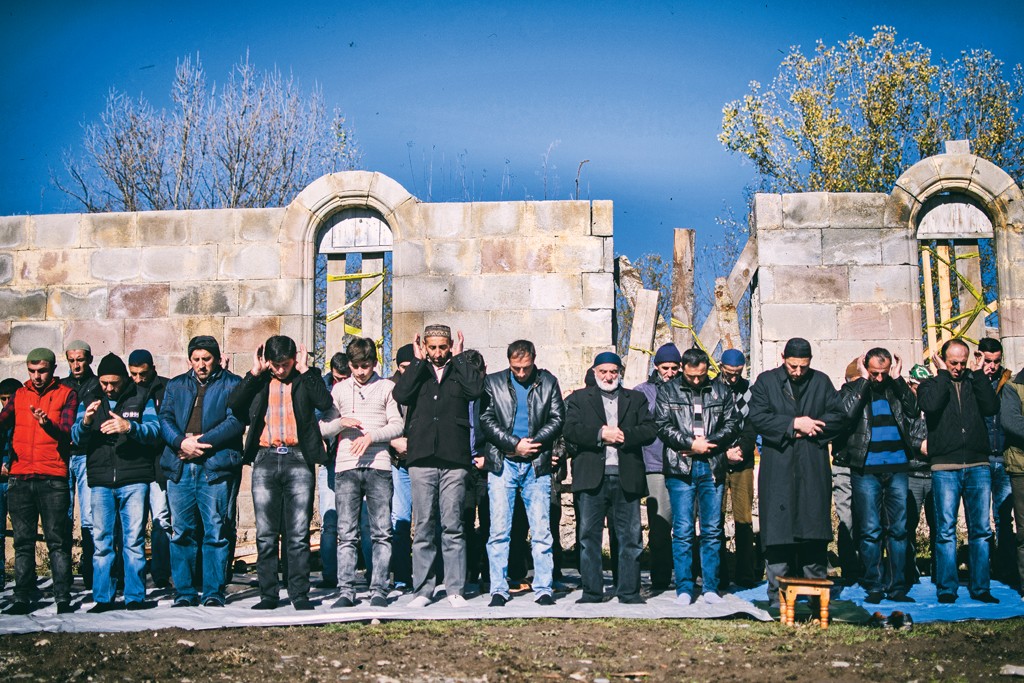 Friday prayer in Mokhe, Adigeni. Photo Dato Parulava/OC Media. 