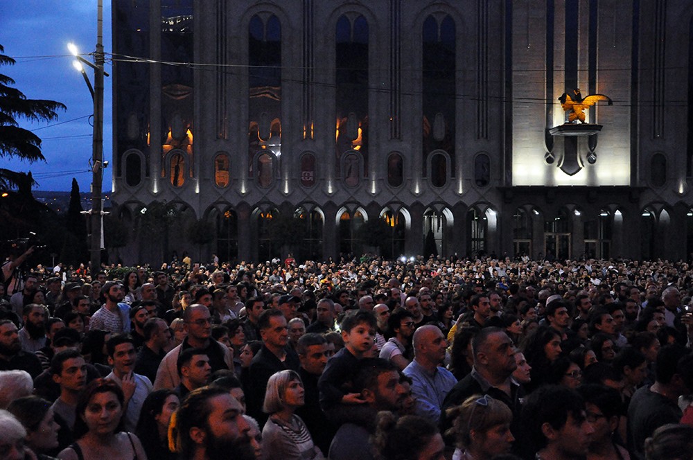 Thousands protest ‘compromised investigation’ into Tbilisi school stabbings