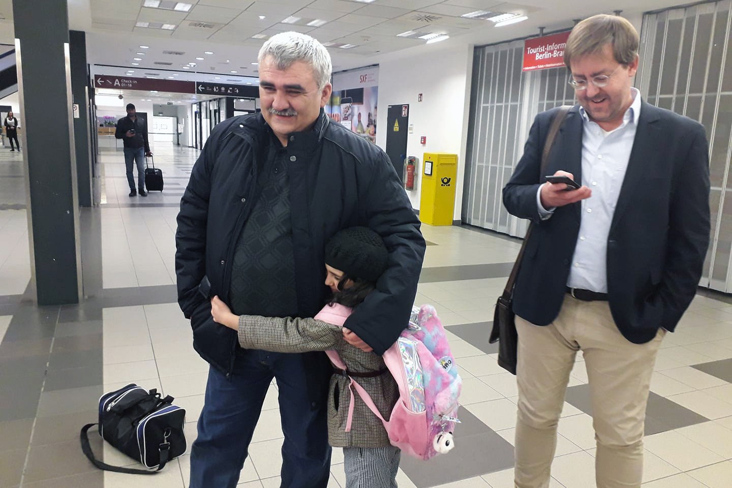 Afgan Mukhtarli was reunited with his family after being released in March. Photo: Leila Mustafayeva.