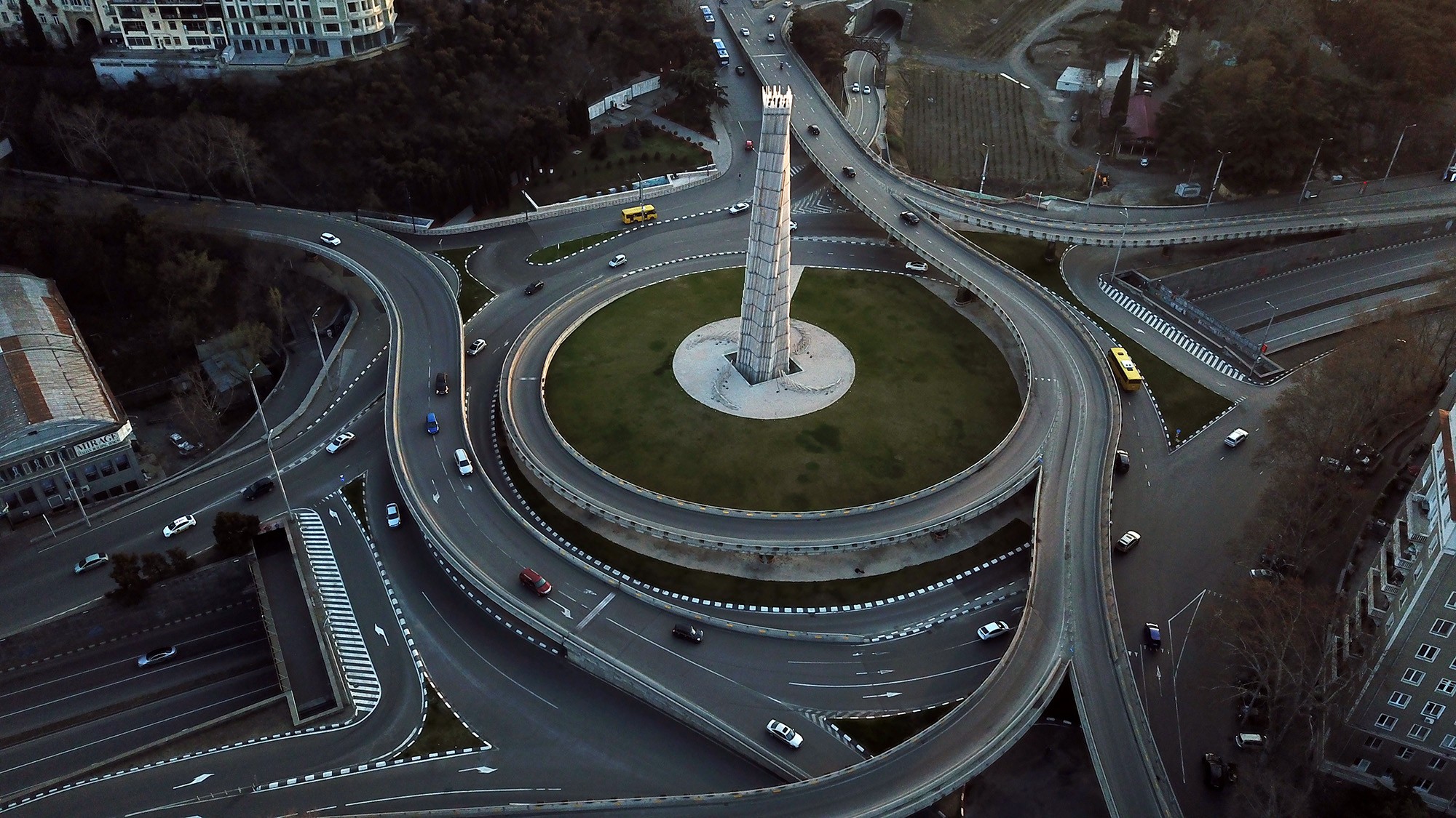 Heroes Square in Tbilisi .Photo: Mariam Nikuradze/OC Media.