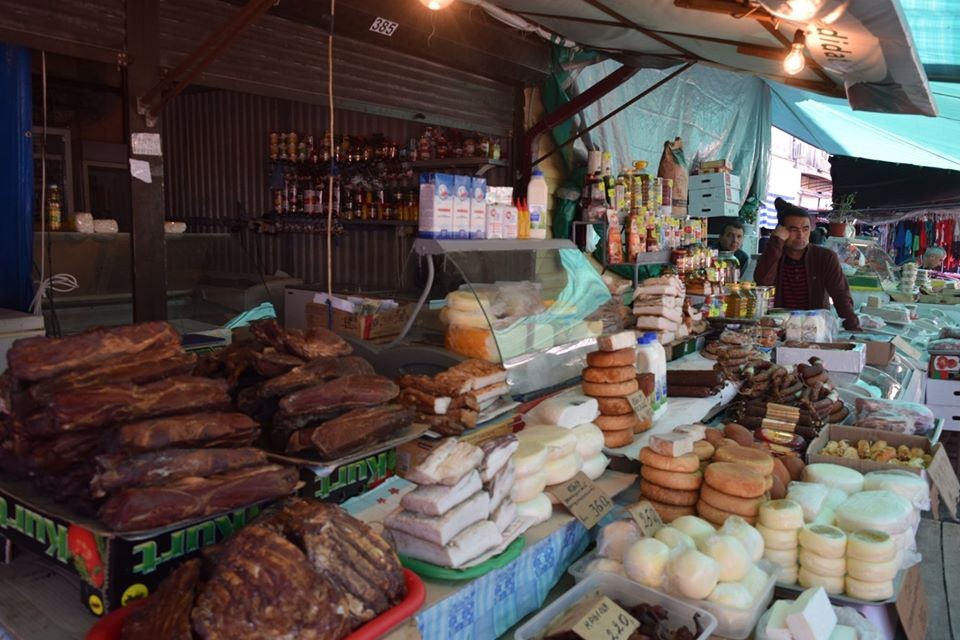 A market in Sukhumi (Sukhum), Abkhazia. Photo: Dominik K Cagara/OC Media.