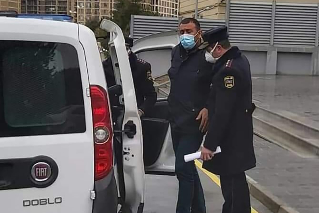 Ruslan Amirov being led away from court. Photo: Gulnara Rahimova.