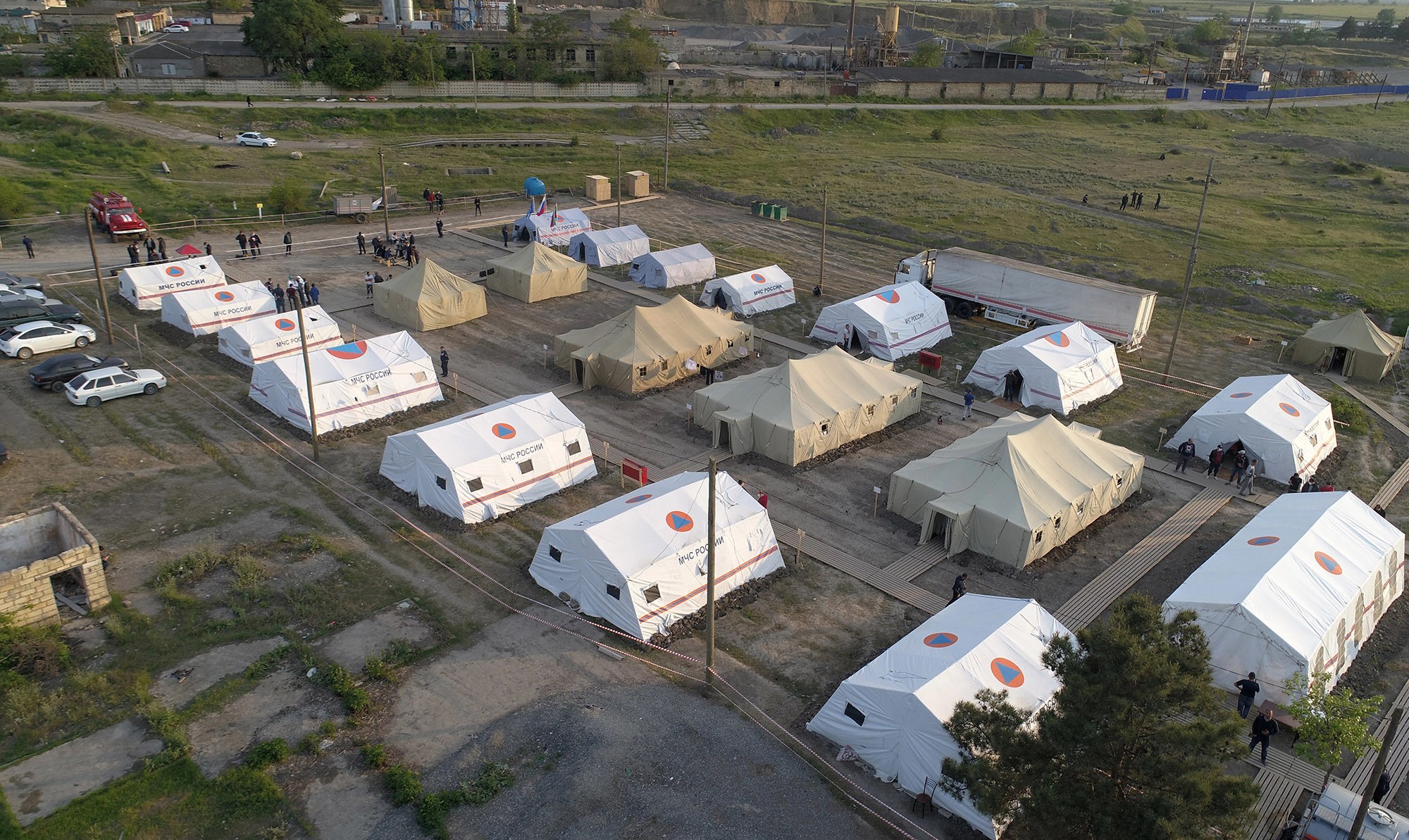 A camp near the Daghestan–Azerbaijan border. Photo: Musa Salgereev/TASS.