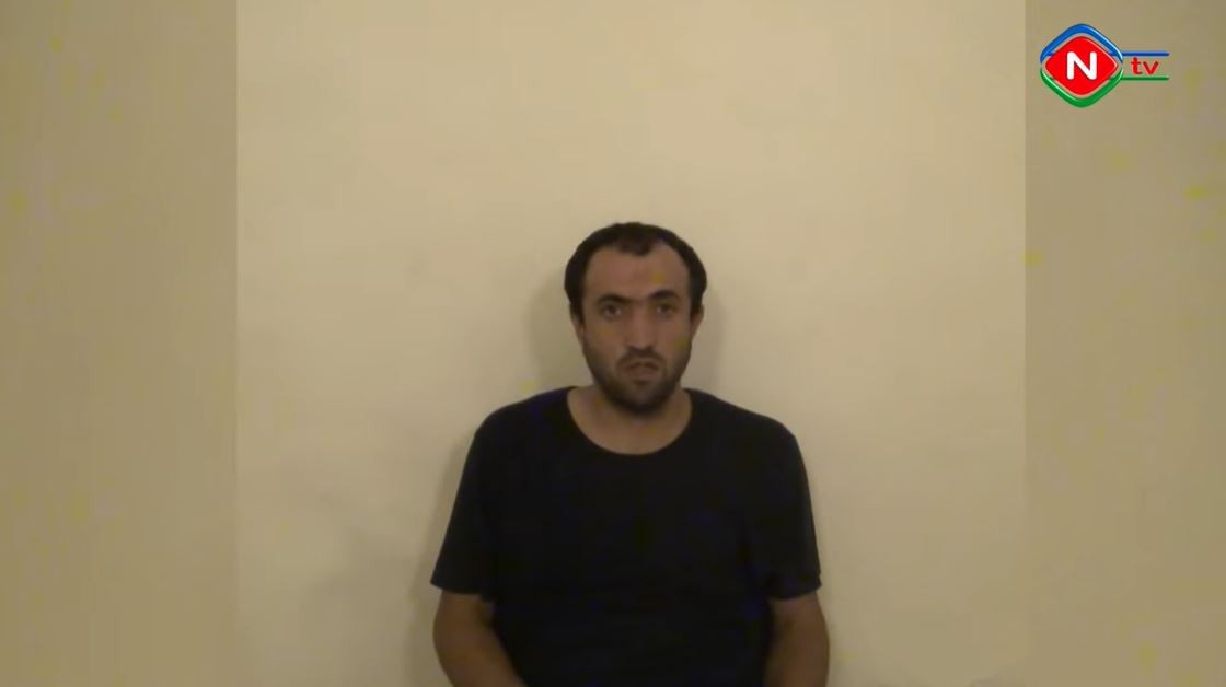Video still from interview of Narek Sardaryan aired by Nakhchivan state-run television.