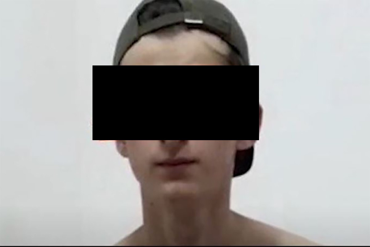 A still from the video.