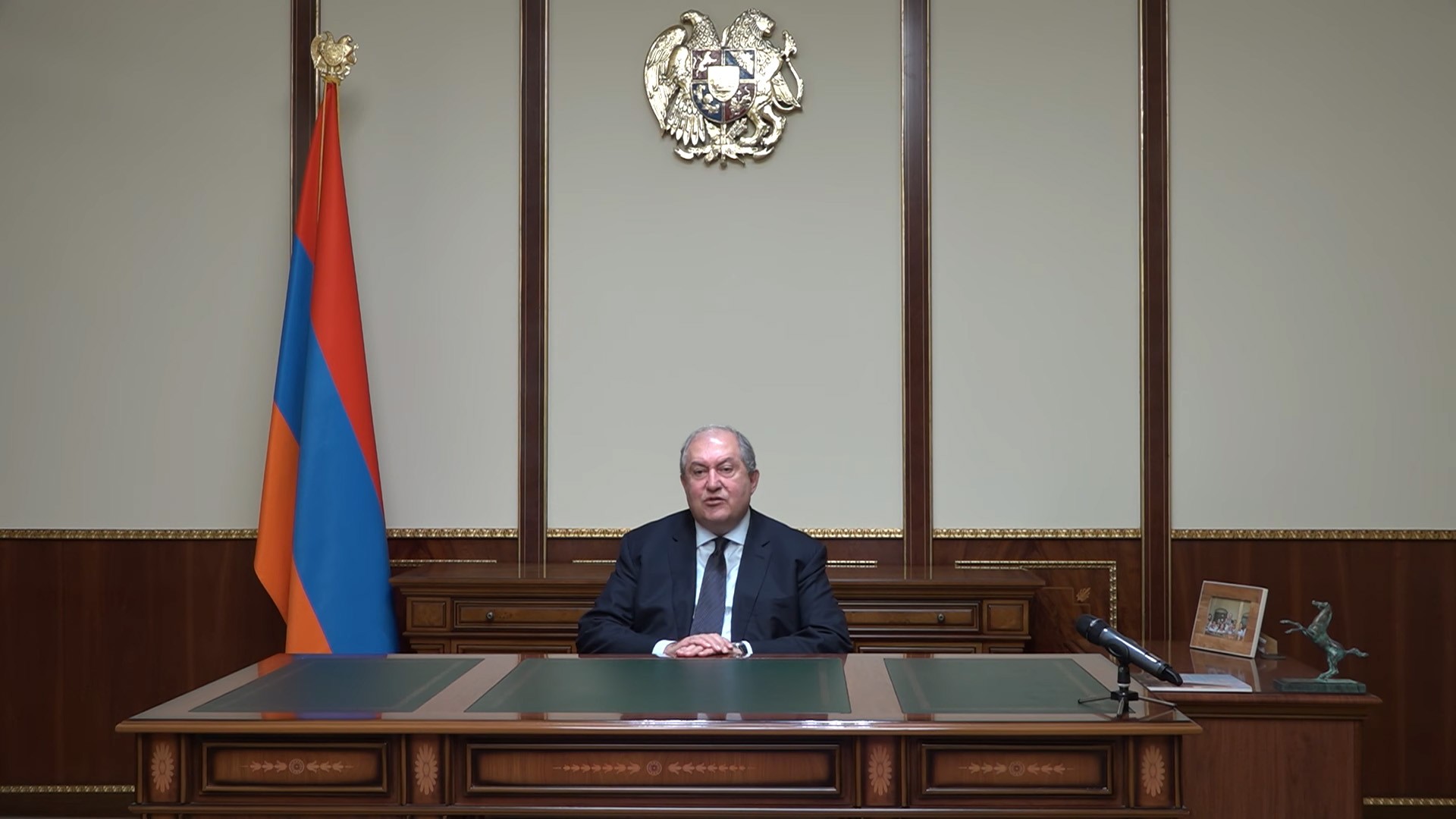 Armen Sarkissian. Still from video. 