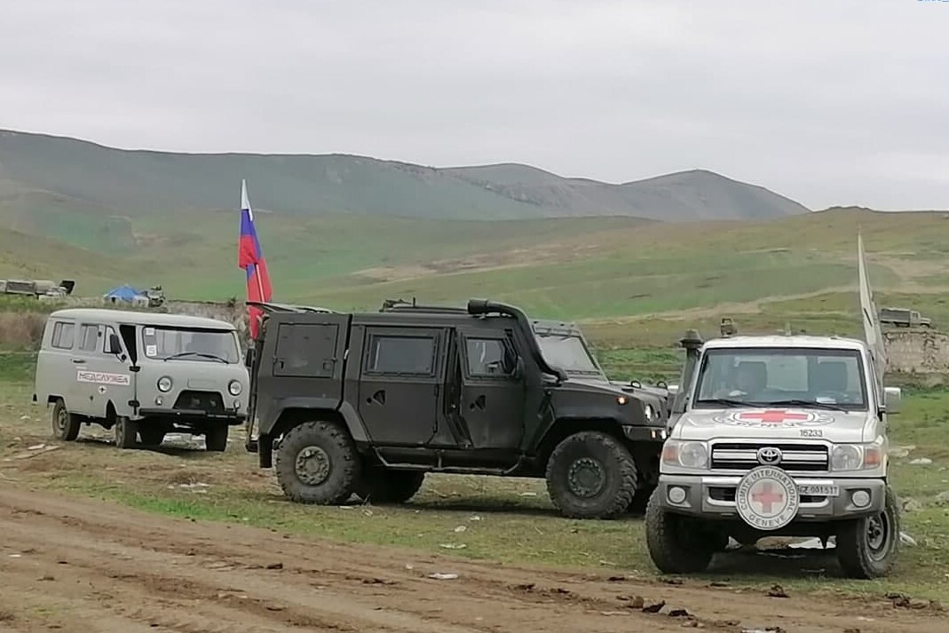 Russian peacekeeper in Nagorno-Karabakh. Official photo.