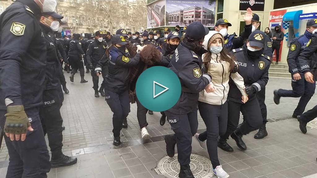 Video | Azerbaijani women detained on International Women’s Day