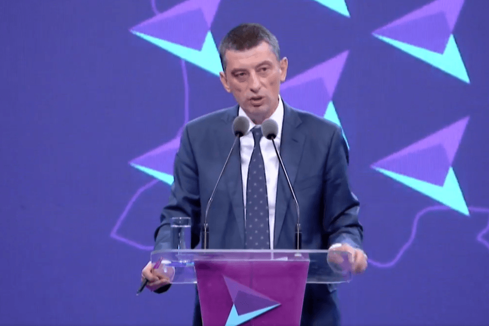Giorgi Gakharia unveils his For Georgia party on 29 May 2021. Official photo.