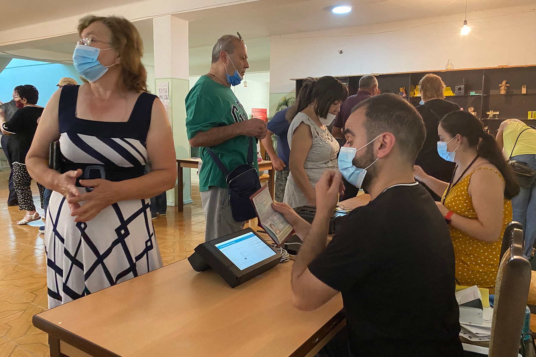 A polling station in Yerevan. Photo: Ani Avetisyan/OC Media.