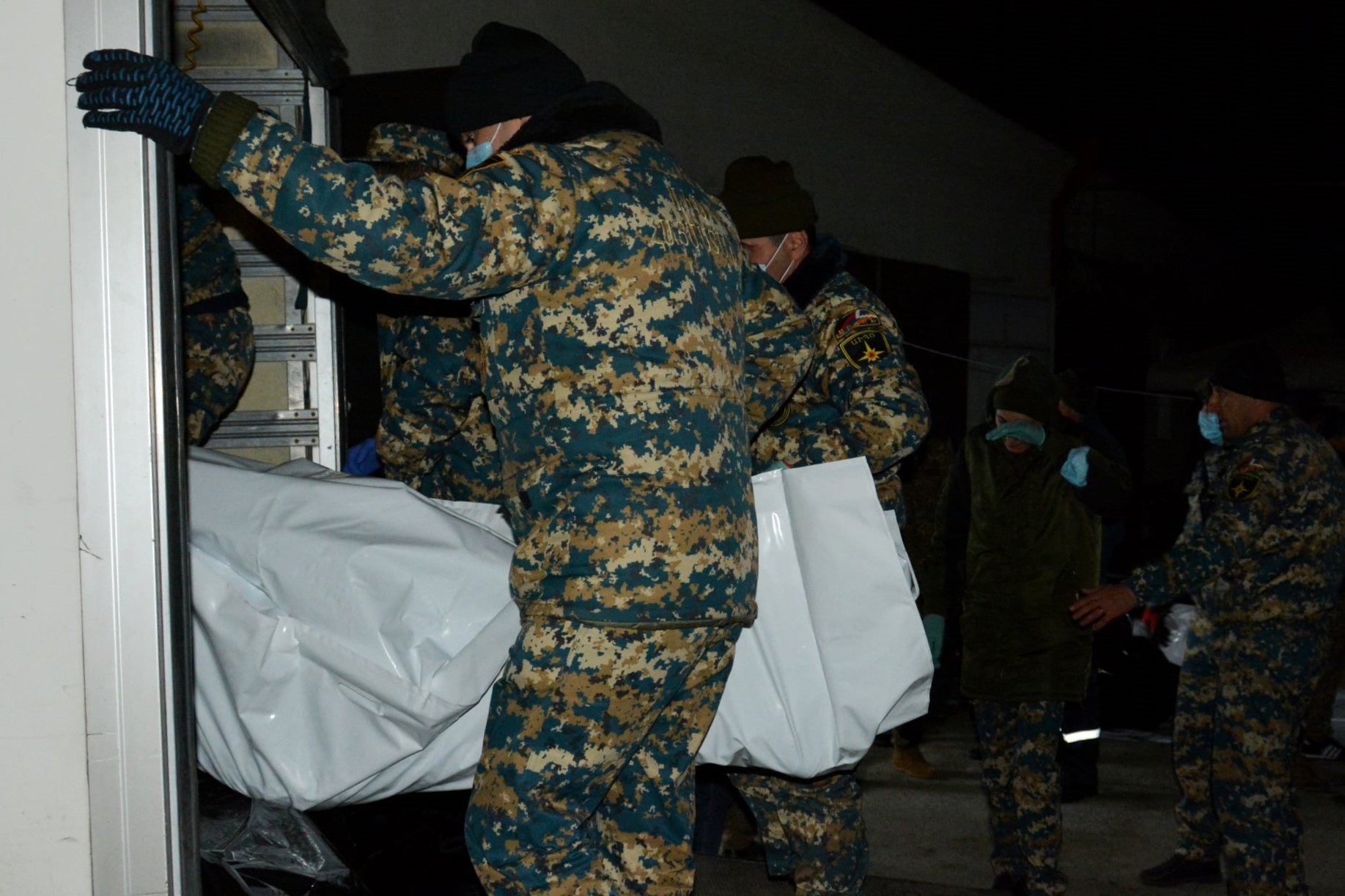 Search operations in Nagorno-Karabakh. Official photo. 