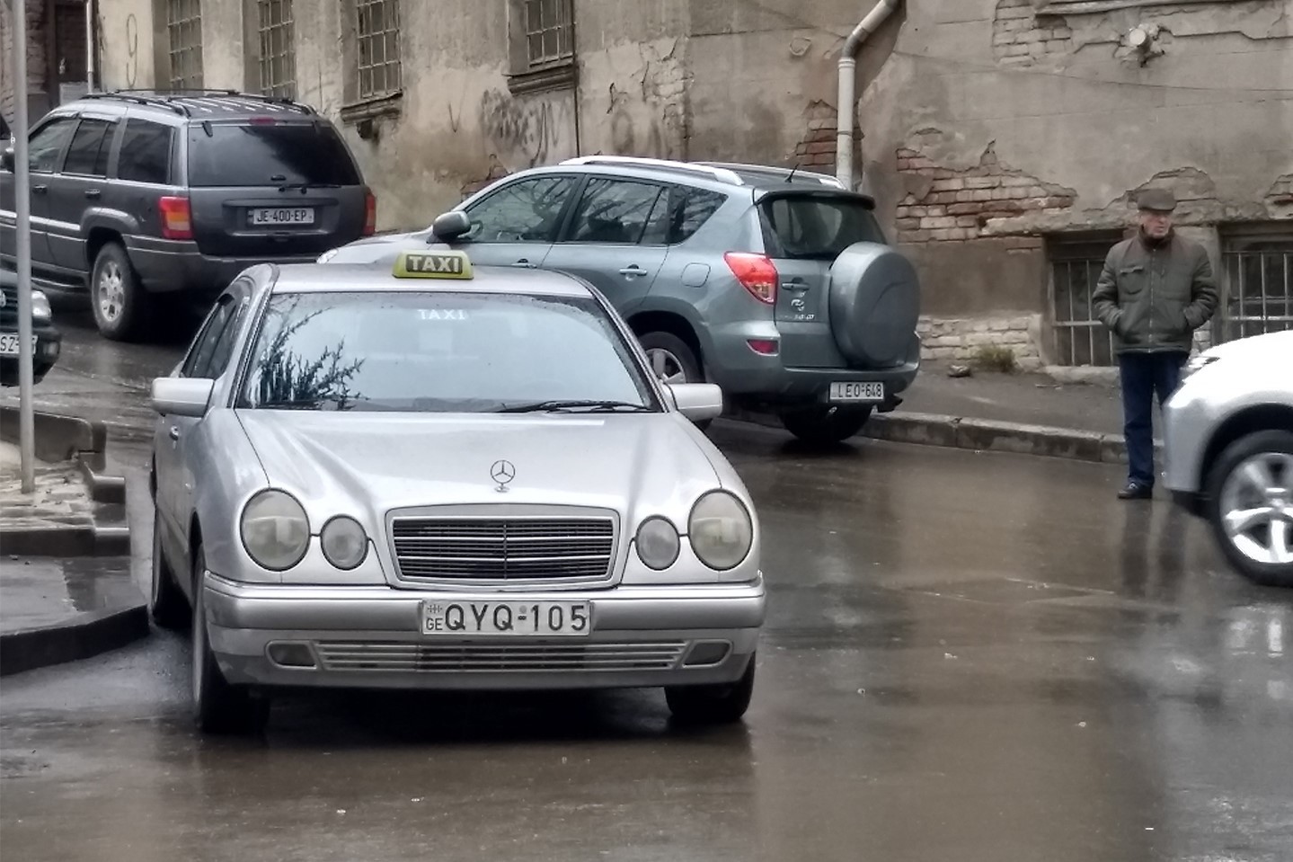 A taxi in Tbilisi. Photo: Robin Fabbro/OC Media.