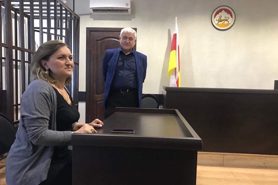 Tamara Mearakishvili in court in October 2019. Photo: Tamara Mearakishvili.