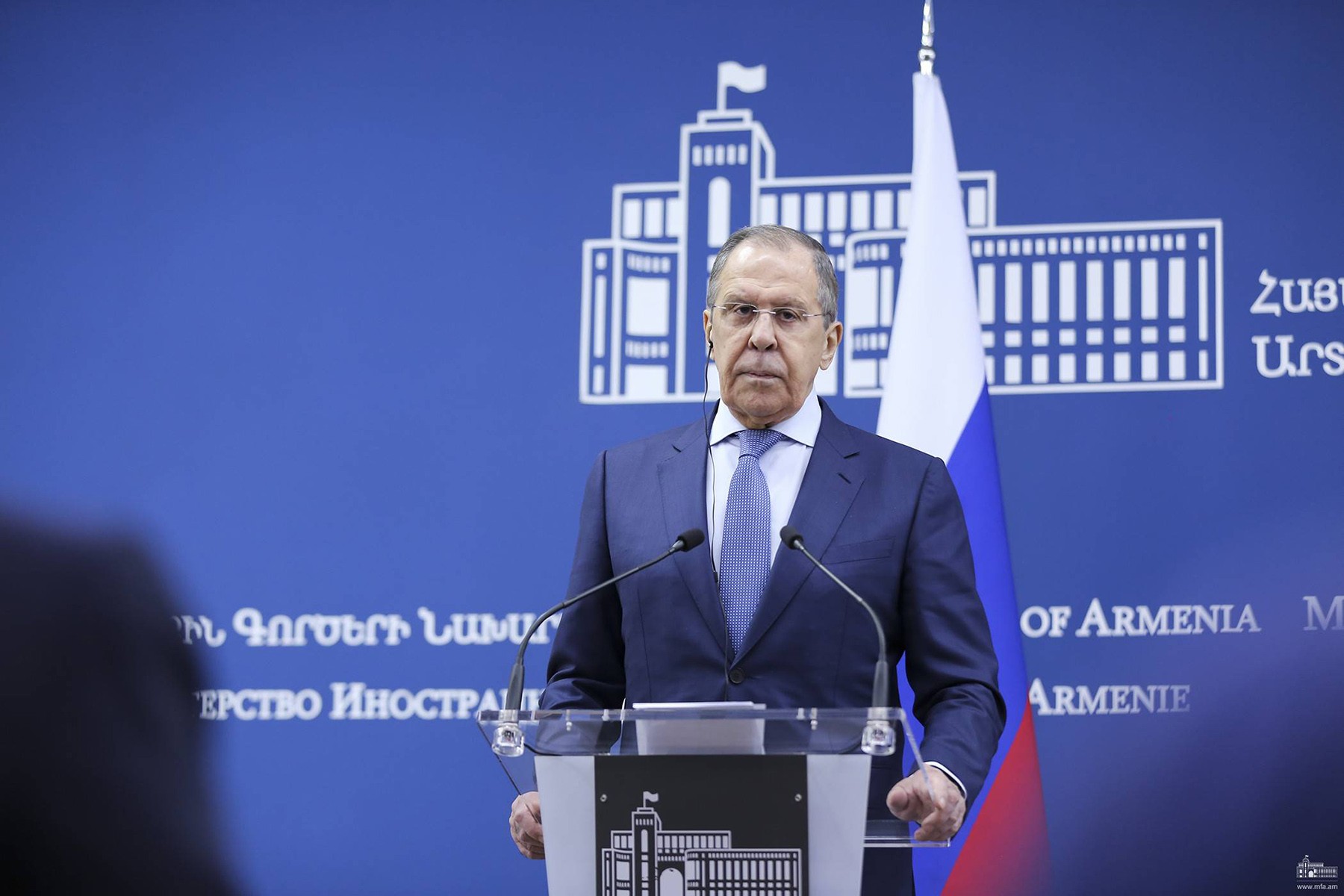 Sergei Lavrov in Yerevan on 9 June. Photo: MFA of Armenia.