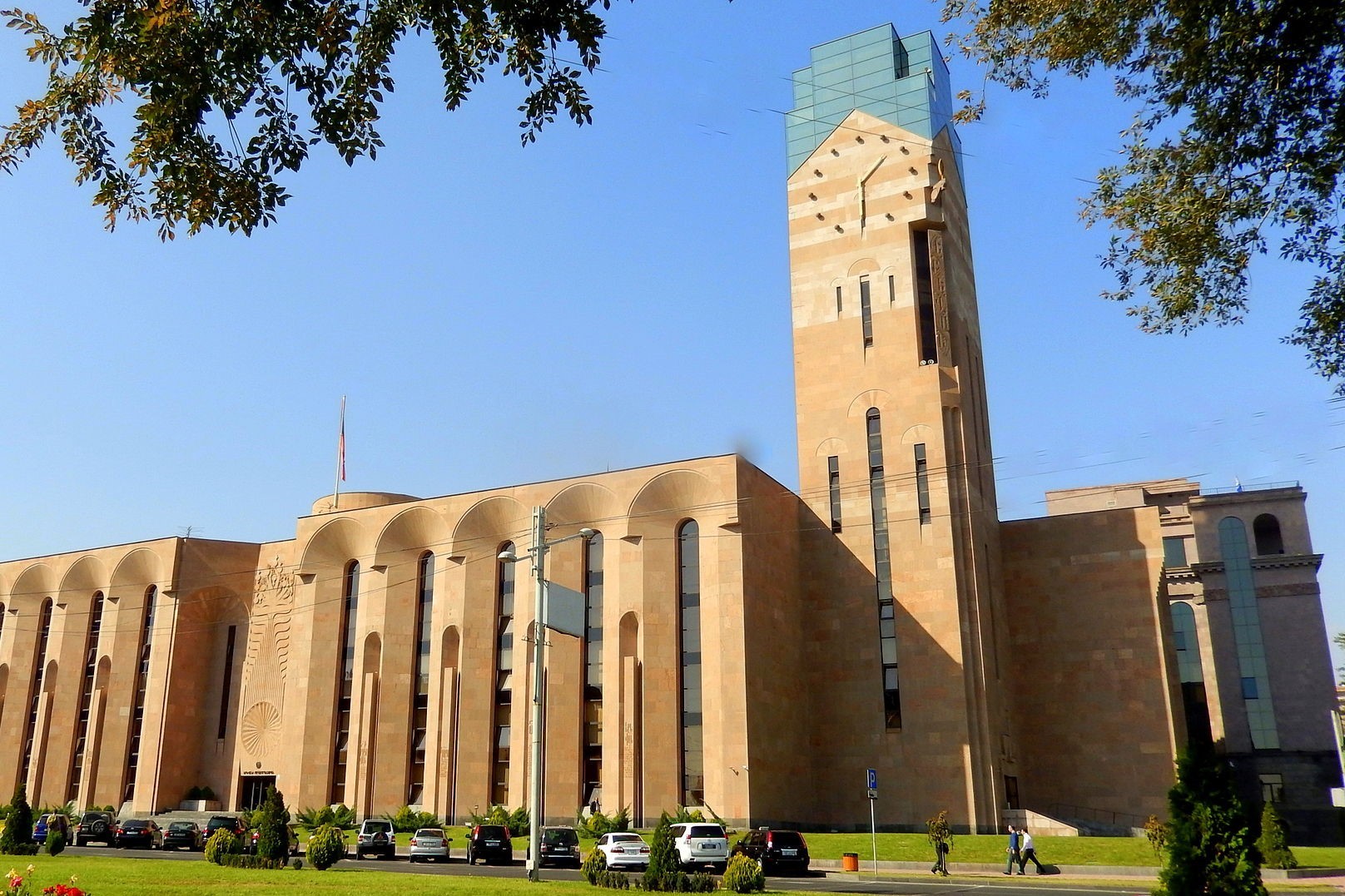 Yerevan City Hall and its clock tower. Image: Wikimedia.