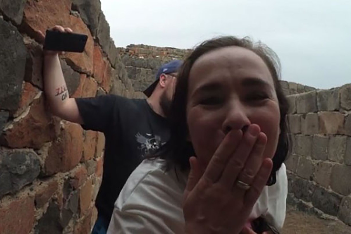 A still from the video.