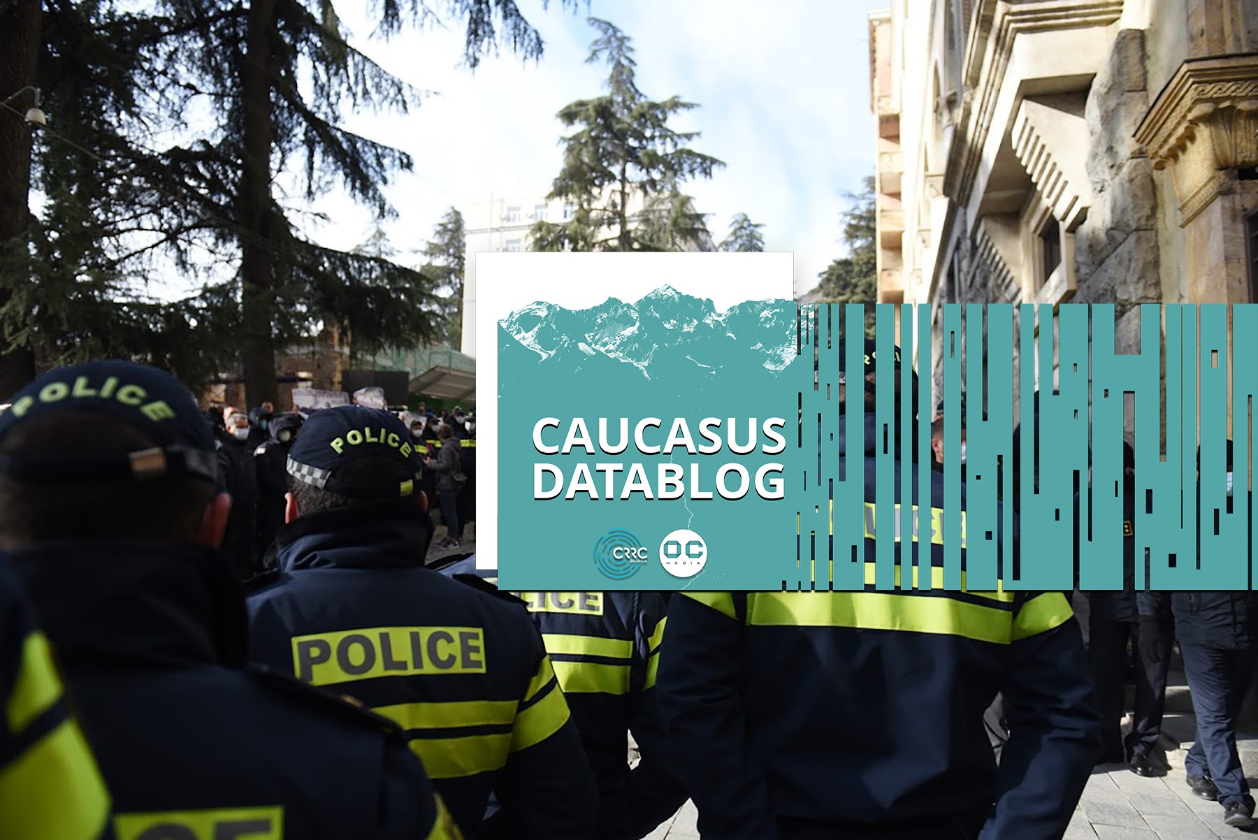 Police outside the parliament in Tbilisi in March 2021. Photo: OC Media