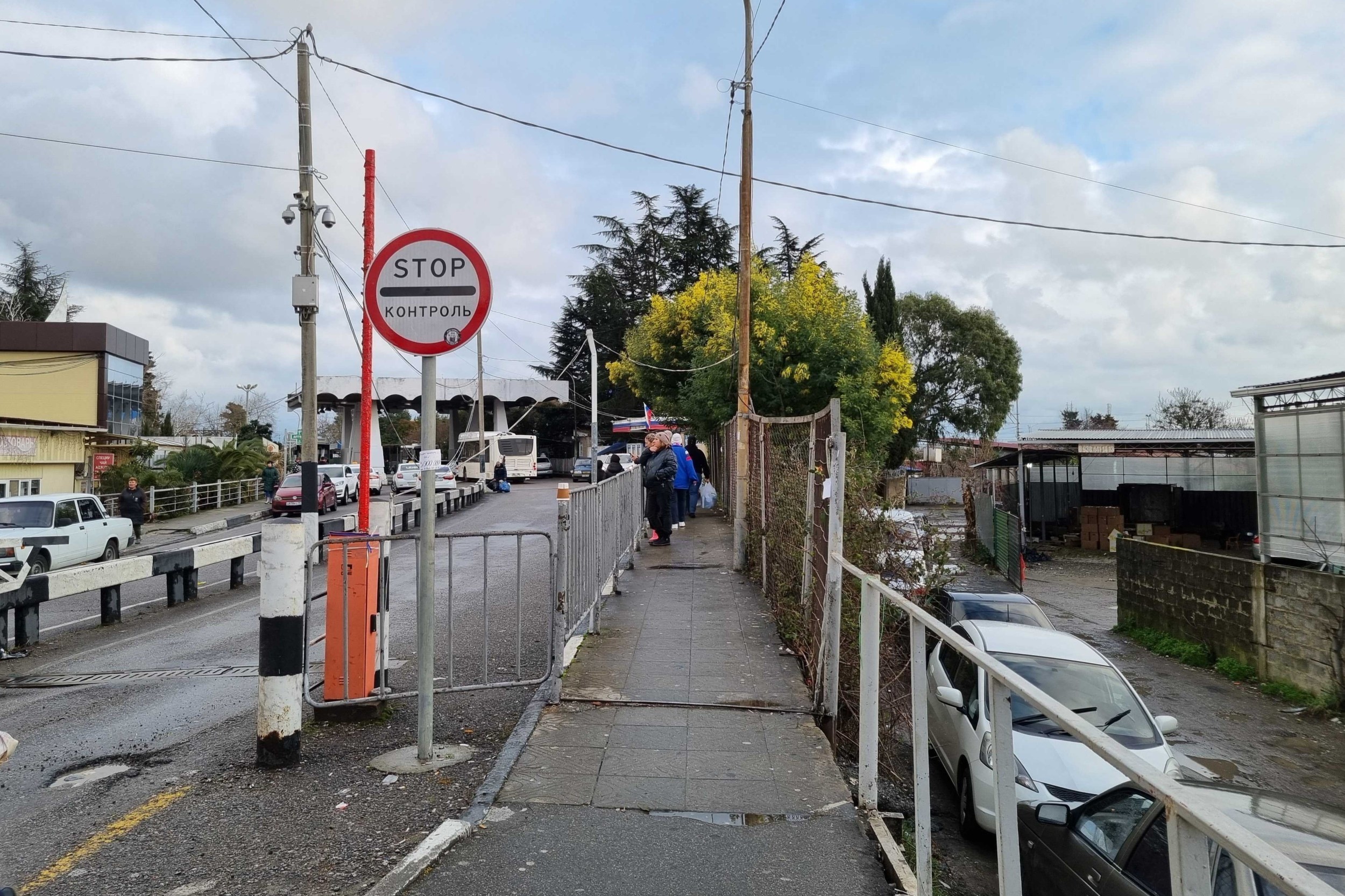 The Psou border crossing between Abkhazia and Russia: Photo: OC Media