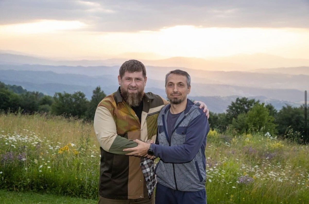 Ramzan Kadyrov (left) and Elkhan Suleymanov (right). Image via social media. 