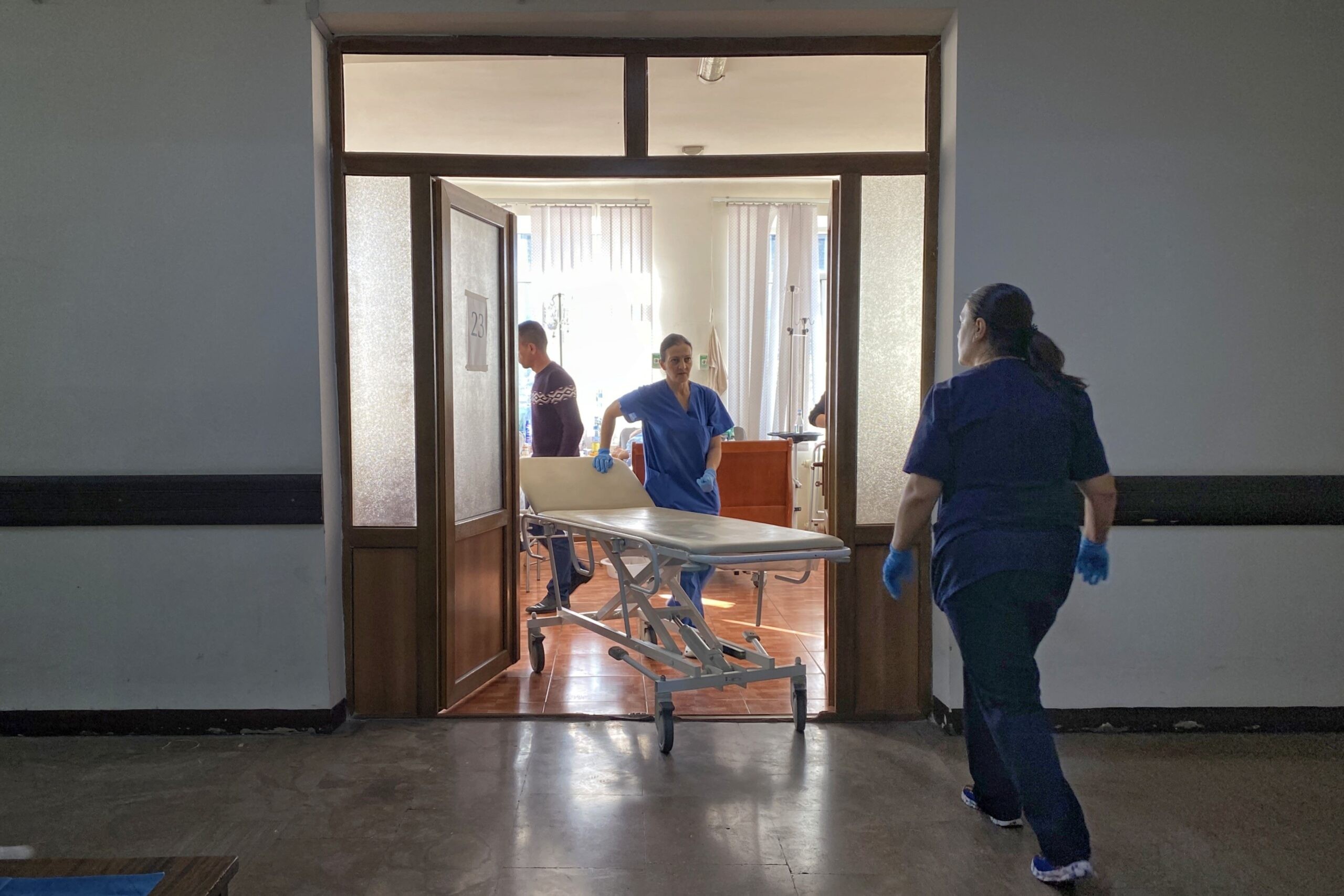 A lecture hall adapted for medical use. Photo: Arshaluys Barseghyan/OC Media