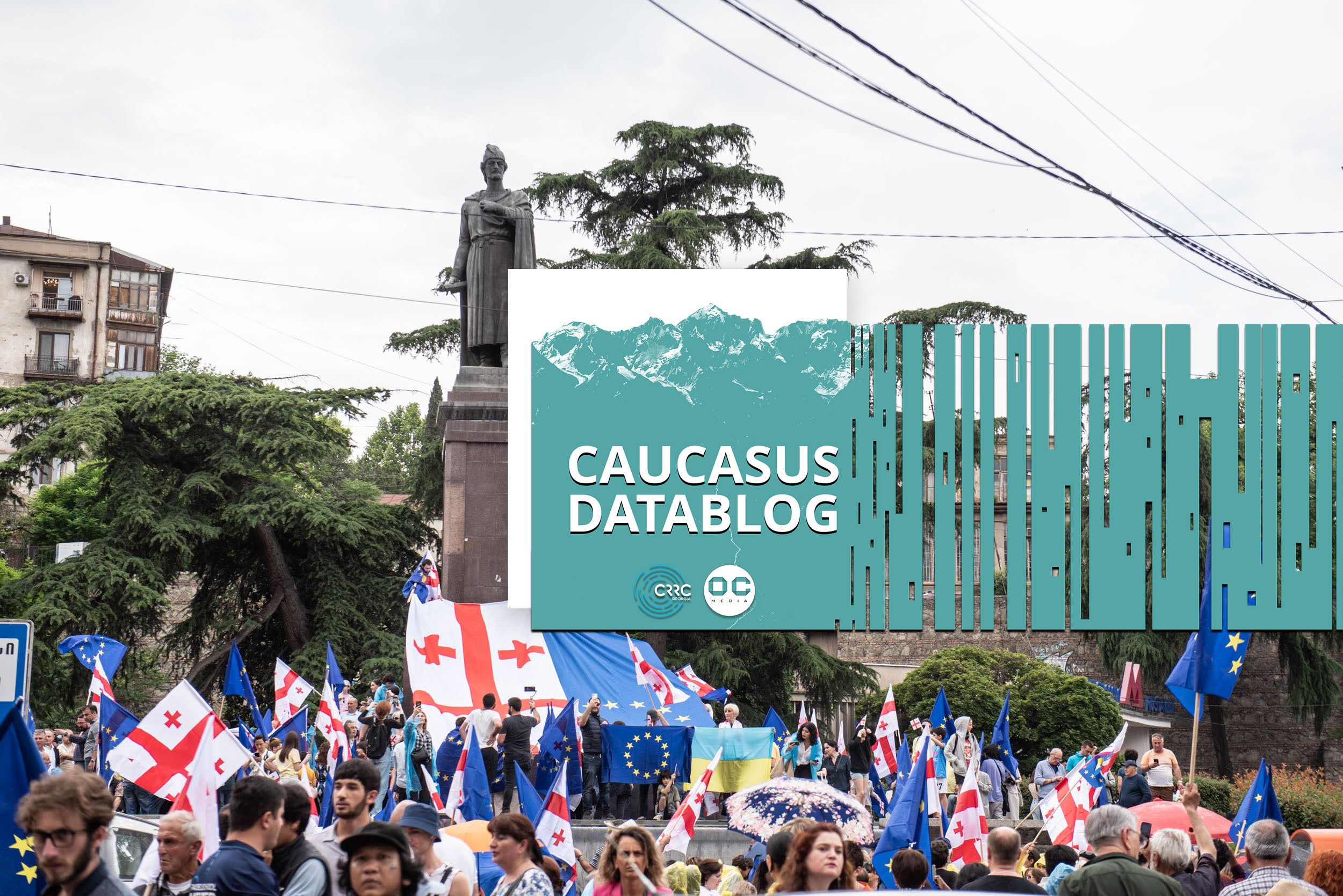 A pro-EU protest on Georgia's independence day, 26 May 2023. Photo: Mariam Nikuradze/OC Media