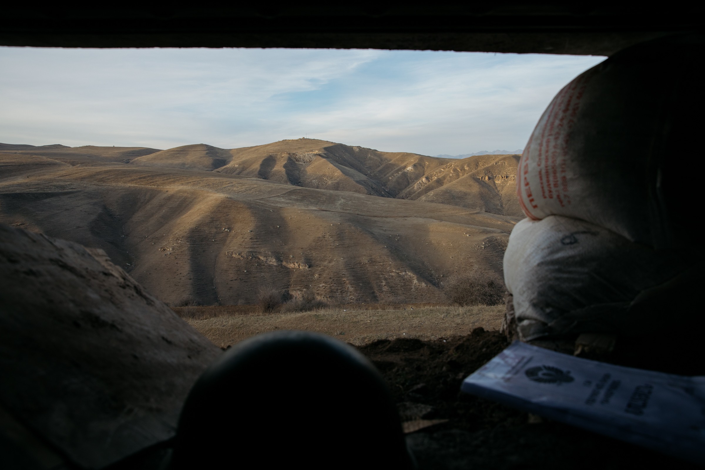 The view from an Armenian military position on the border with Azerbaijan. Photo: Tom Videlo/OC Media.