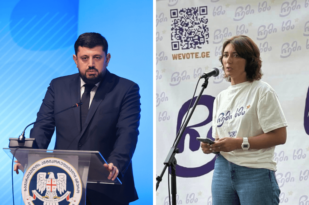 Left: Razhden Kuprashvili. Right: Eka Gigauri.