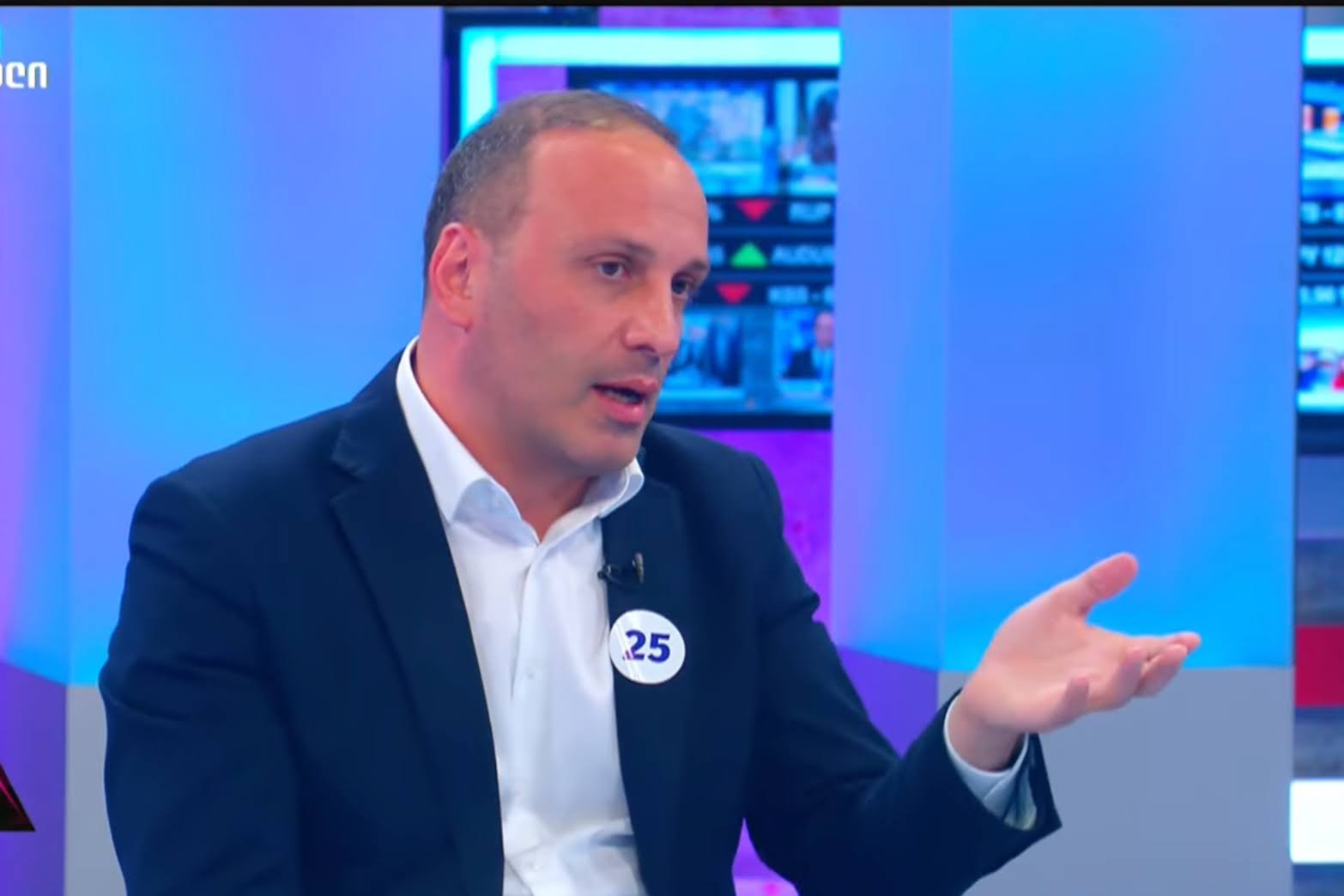 Levan Gogichaishvili. Screengrab from TV channel Pirveli’s video.