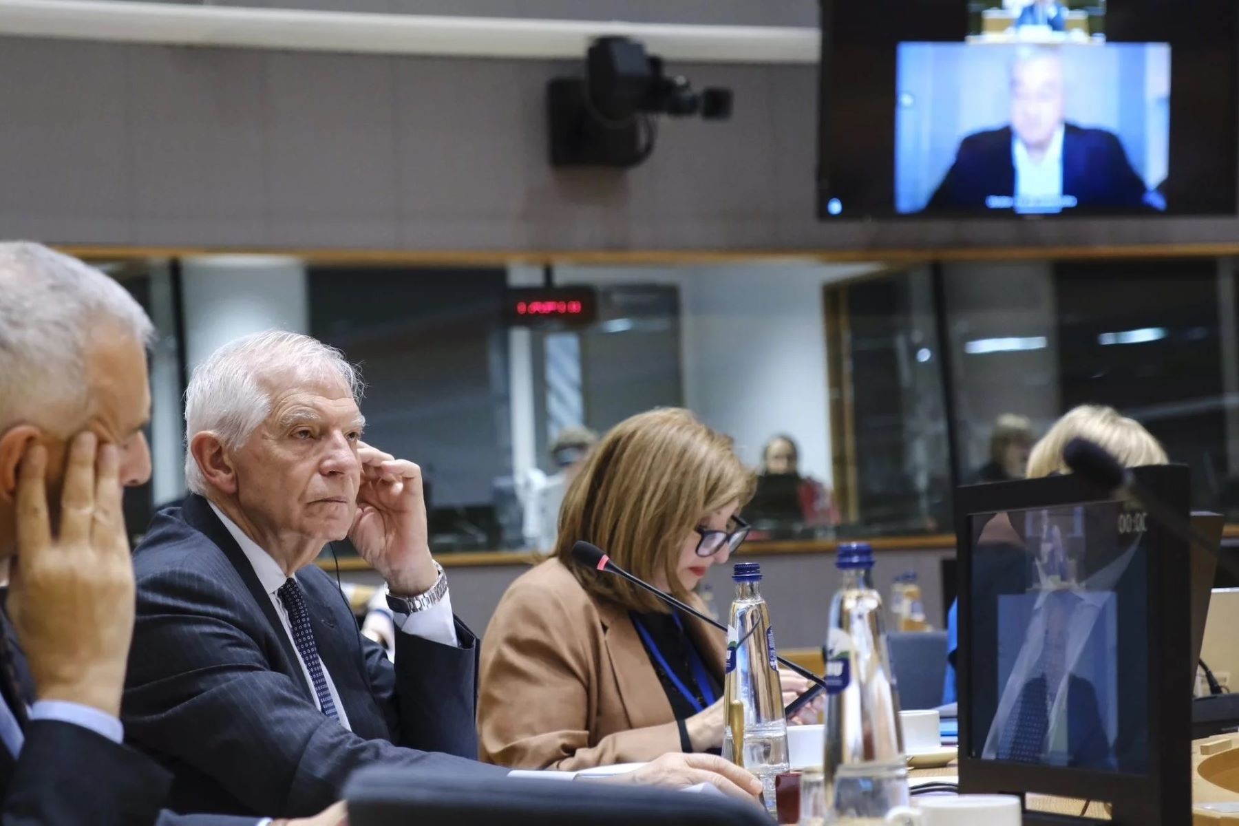 EU Foreign Affairs High Representative Josep Borrel (centre). Image via EU NeighborsEast.