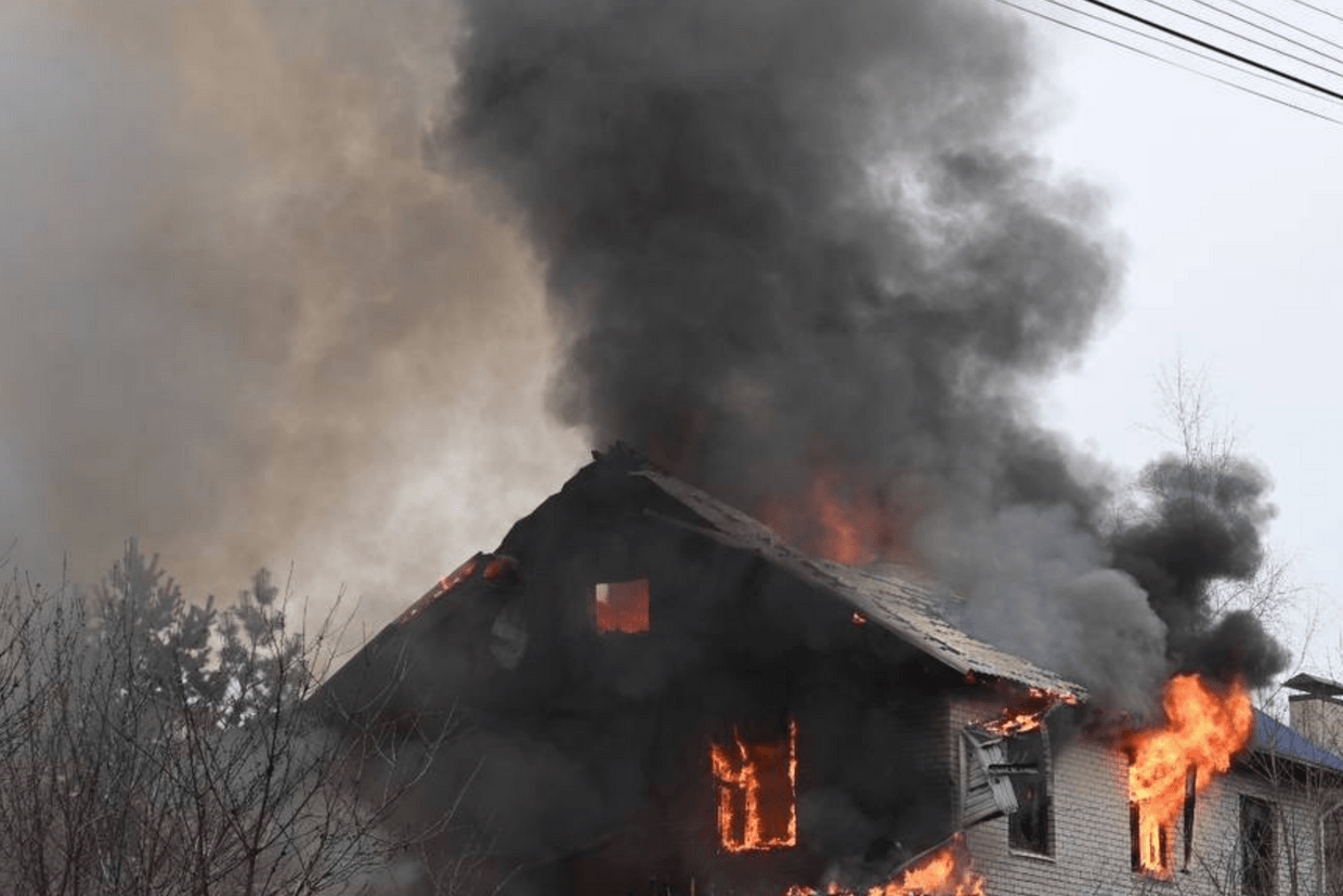 The house where the fire occurred. Photo: social media.