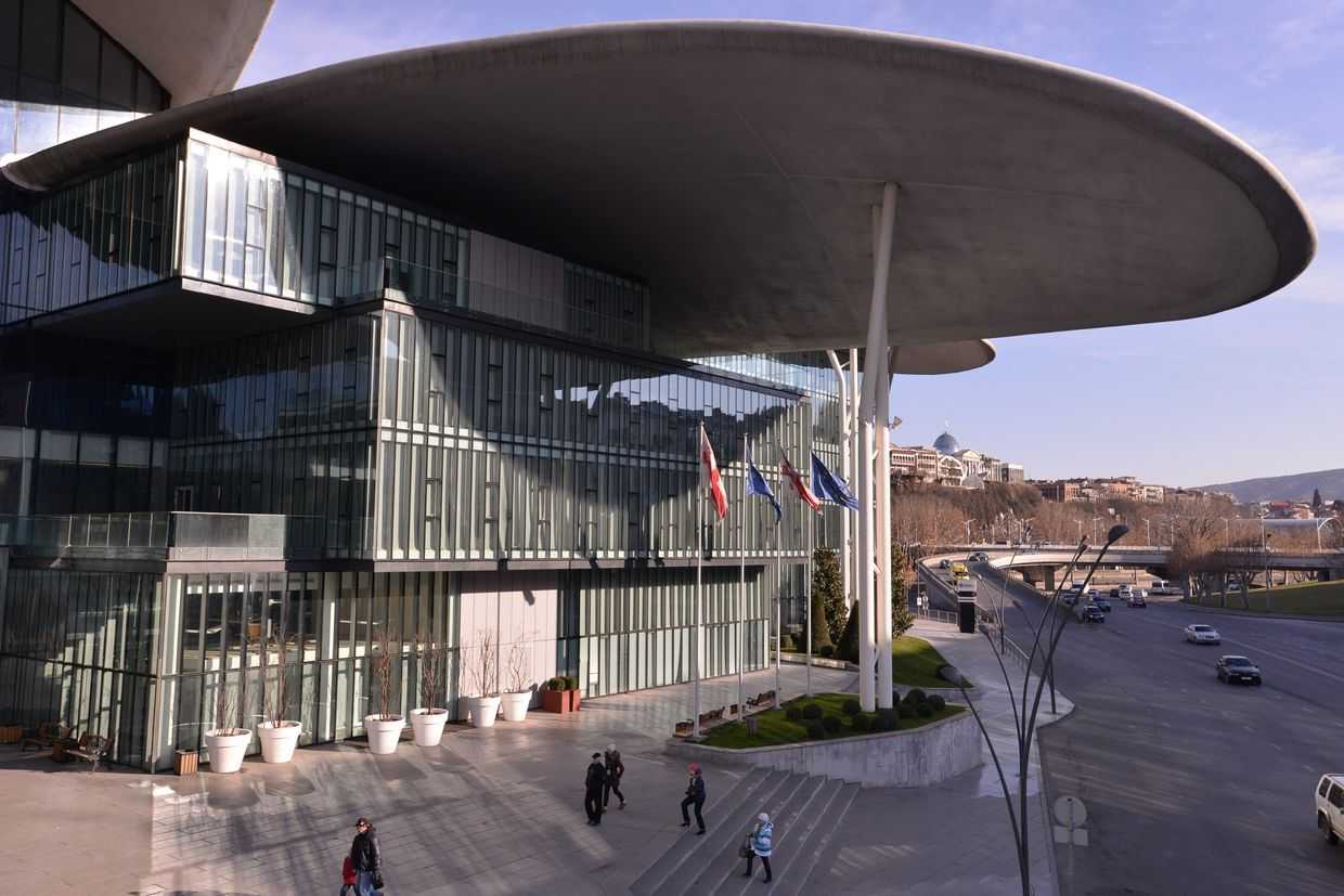 Tbilisi's Public Service Hall. Photo: Tamuna Chkareuli/OC Media.