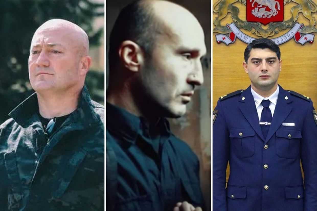 Zviad Kharazishvili (left), Mirza Kezevadze (middle), Vazha Siradze (right).