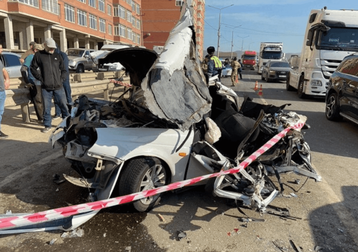 The damaged vehicle. Photo: officials.