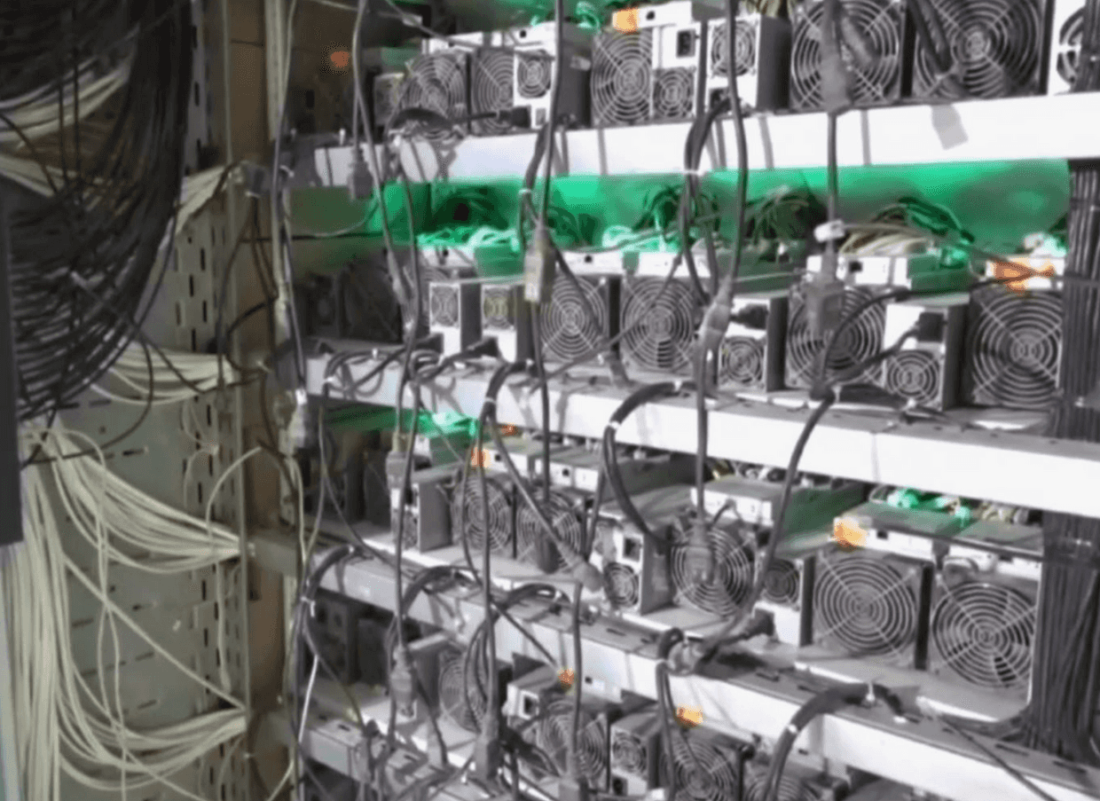 Mining farm in Daghestan. Photo: screenshot from video.