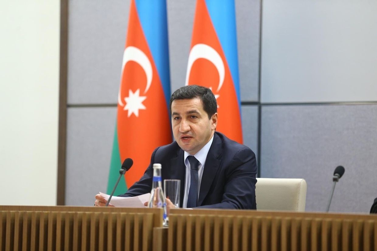 Azerbaijani presidential aide Hikmet Hajiyev. Official photo.
