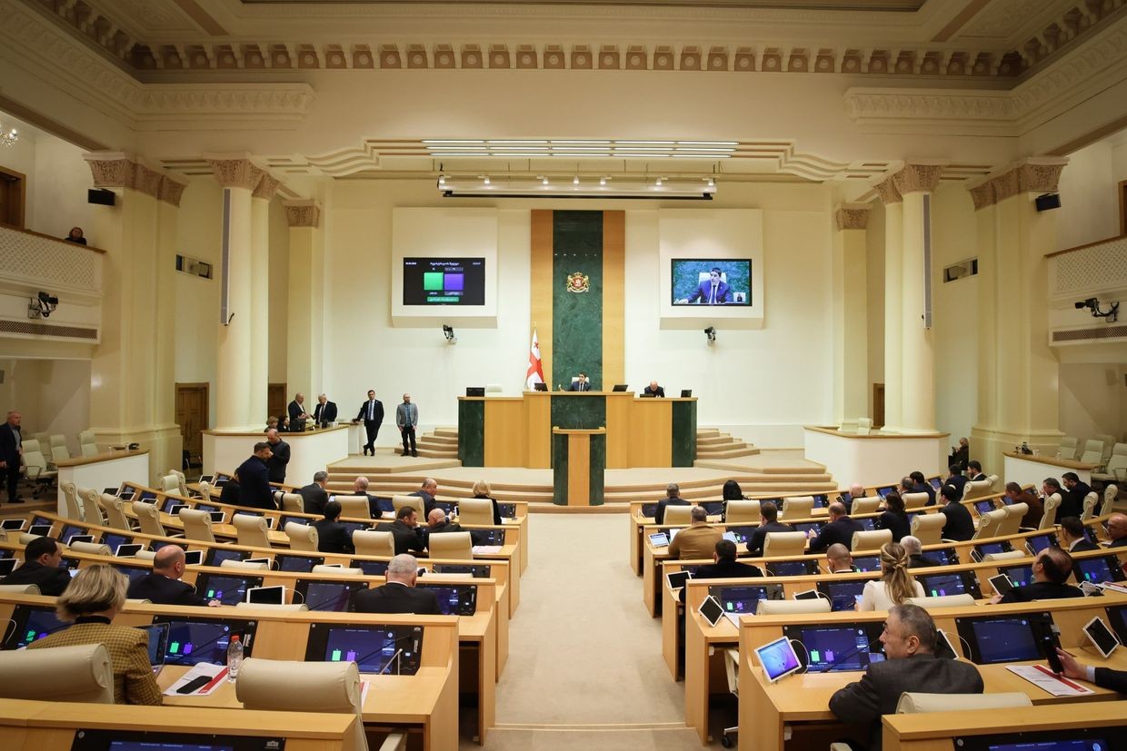 The Georgian Parliament in session on 4 March 2025. Official photo.