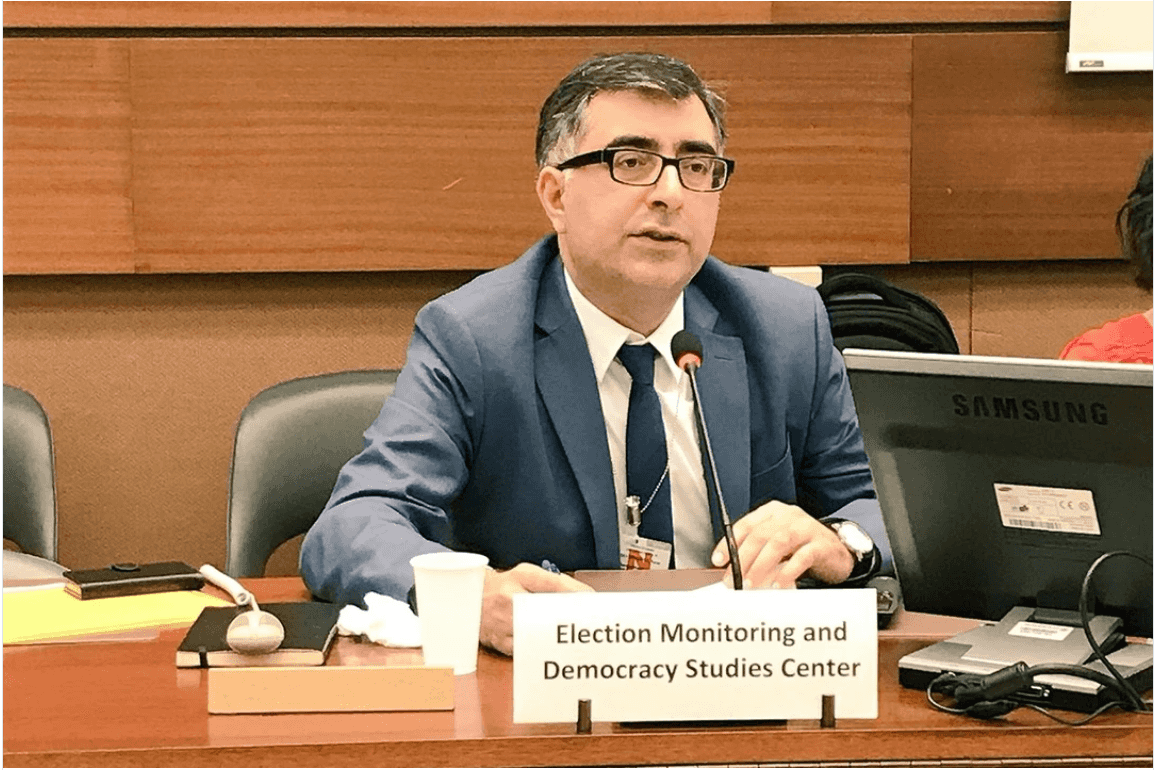 Anar Mammadli, the chair of the Election Monitoring and Democracy Studies Centre. Photo: Najmin Kamilsoy