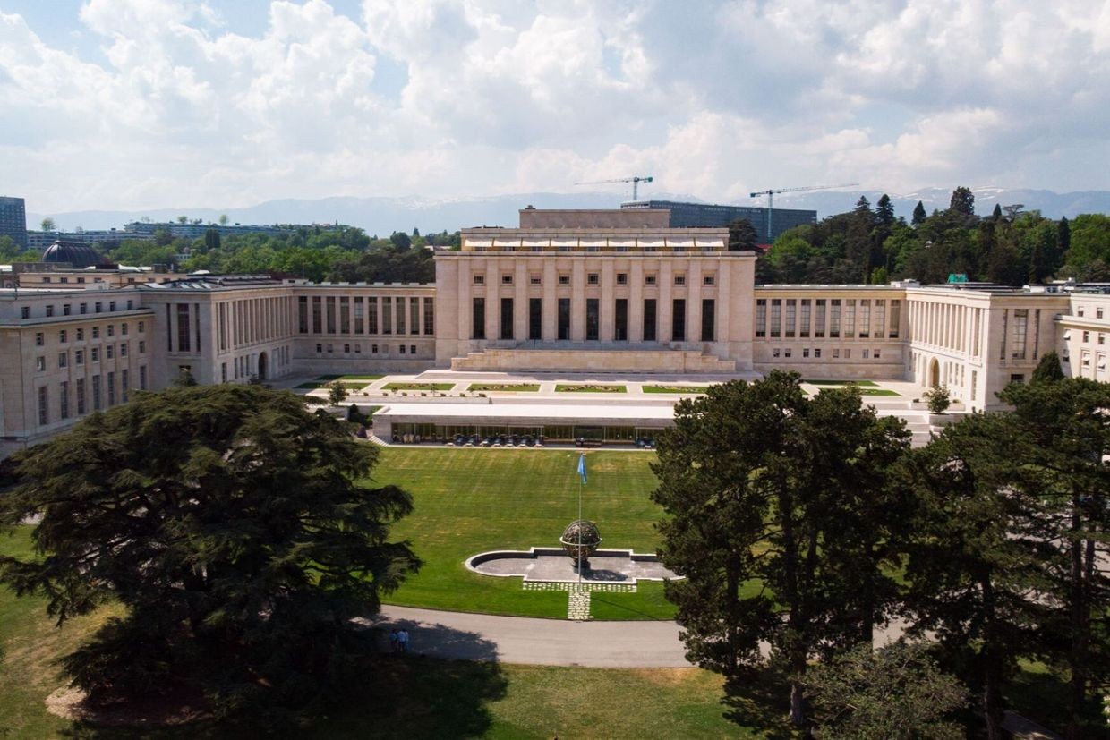 The Palace of Nations in Geneva, Switzerland. Photo via social media.