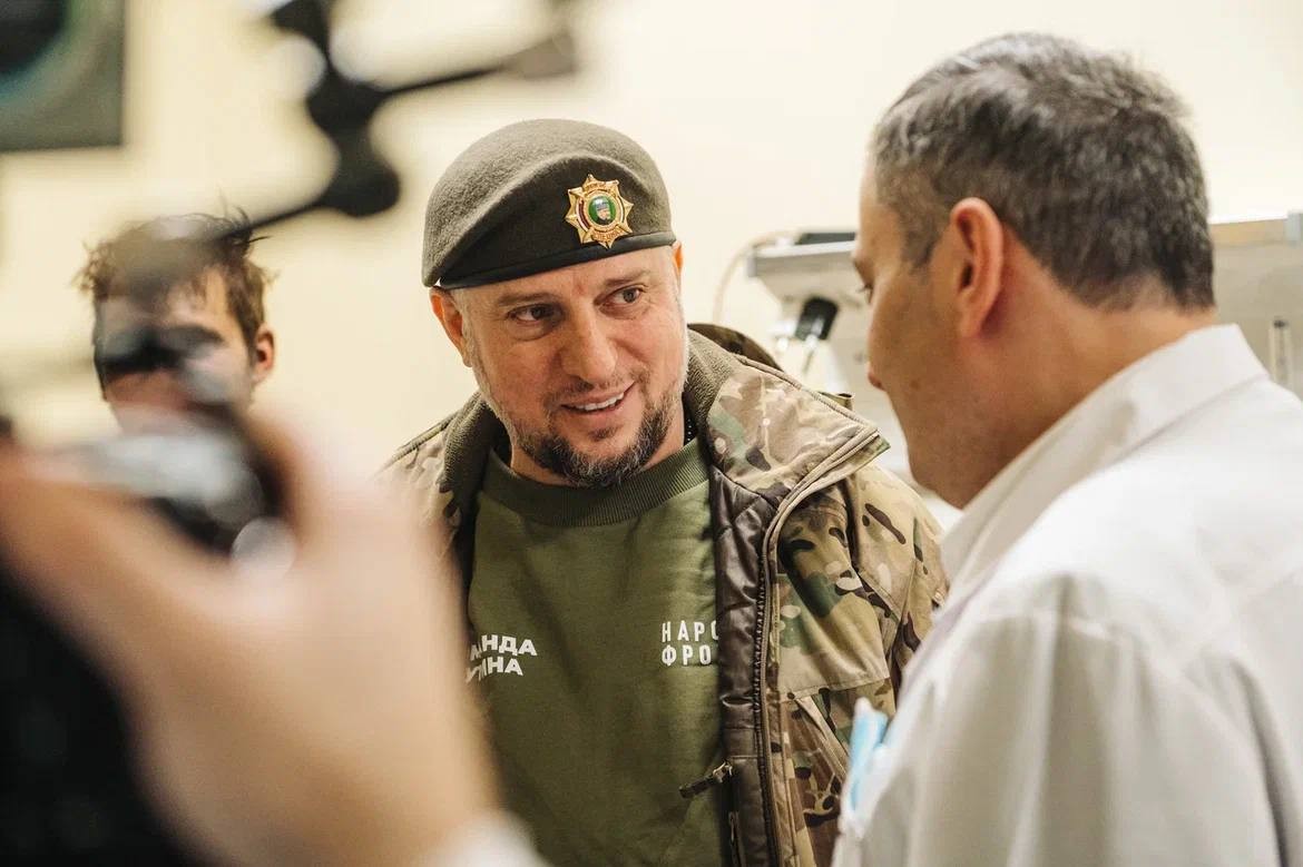 Apti Alaudinov in the Kursk region. Photo: officials